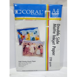 CORAL INKJET DOUBLE SIDE  A4  220 isi 50
